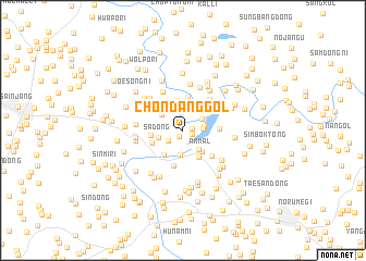 map of Chŏndang-gol