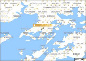 map of Chŏndang-ni