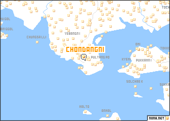 map of Chŏndang-ni