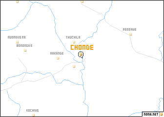 map of Chonde