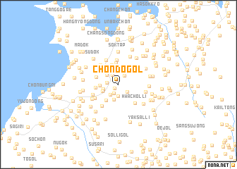 map of Chŏndo-gol