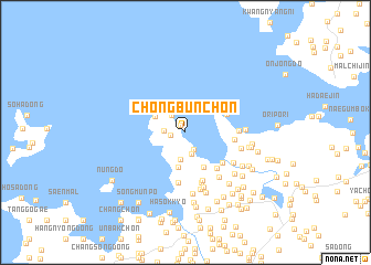 map of Chŏngbun-ch\