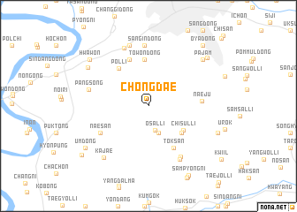 map of Chŏngdae