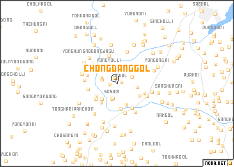 map of Chŏngdang-gol