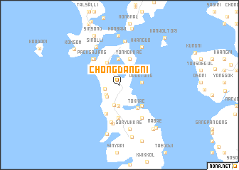 map of Chŏngdang-ni