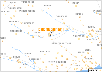 map of Chŏngdong-ni