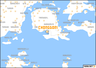 map of Chŏngdo-ri