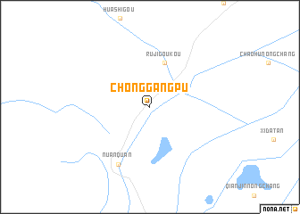 map of Chonggangpu