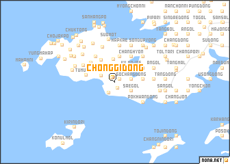 map of Chŏnggi-dong