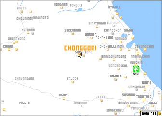 map of Chŏnggo-ri