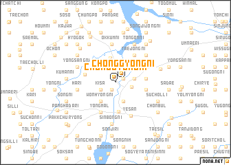 map of Chonggyŏng-ni