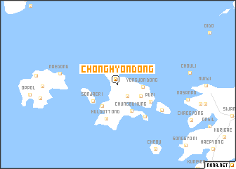 map of Chonghyŏn-dong