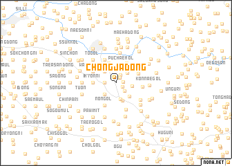 map of Chŏngja-dong