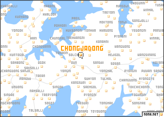 map of Chŏngja-dong