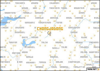 map of Chŏngja-dong