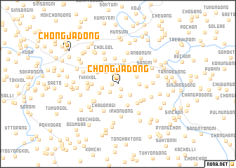 map of Chŏngja-dong