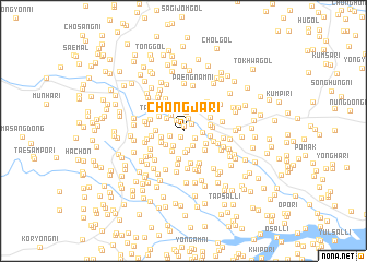 map of Chŏngja-ri