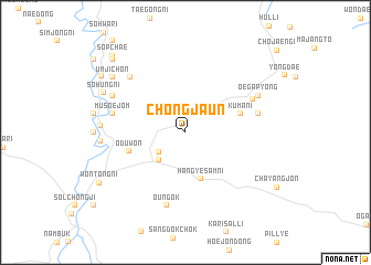 map of Chŏngjaun