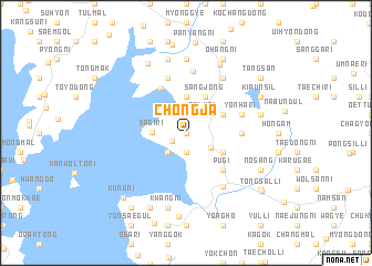 map of Chŏngja