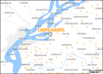 map of Chŏngju-dong