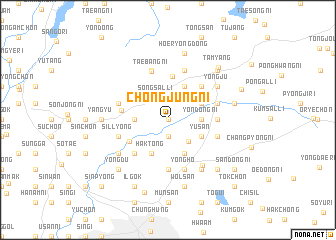 map of Chŏngjung-ni