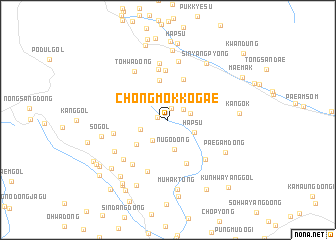 map of Chŏngmokkogae