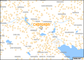 map of Chŏngmŏ-ri