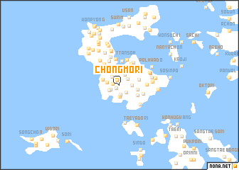 map of Chŏngmŏ-ri