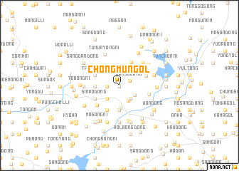 map of Chŏngmun-gol