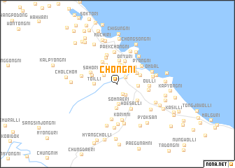 map of Chŏng-ni