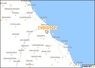 map of Chŏngno-ri