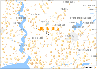 map of Chŏngnŭng