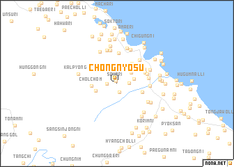 map of Chŏngnyŏsu