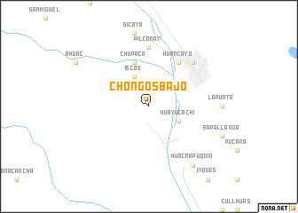 map of Chongos Bajo