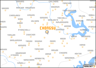 map of Chŏngsu