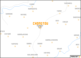 map of Chongtou
