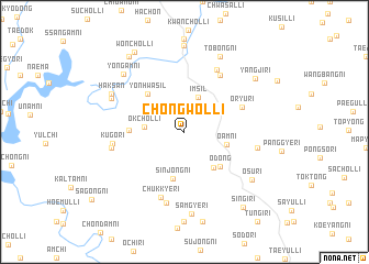 map of Chŏngwŏl-li