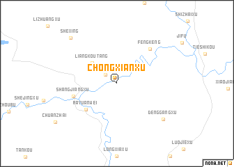 map of Chongxianxu