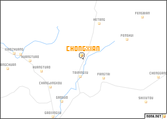 map of Chongxian