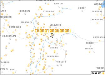 map of Chŏngyangdong-ni