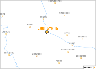 map of Chongyang