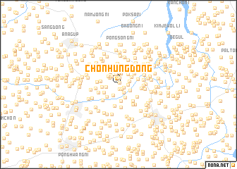 map of Chŏnhŭng-dong