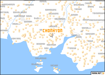 map of Chŏnhyŏn