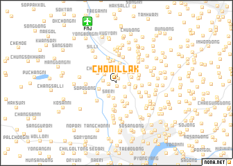 map of Chŏnillak