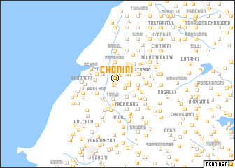 map of Chŏni-ri