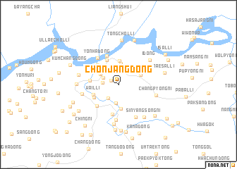 map of Chŏnjang-dong