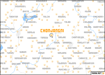 map of Chŏnjang-ni