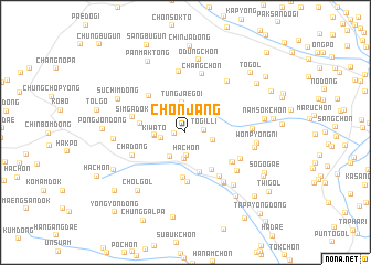 map of Chŏnjang