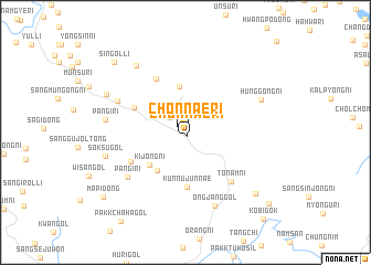 map of Chŏnnae-ri