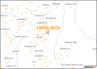 map of Choñolocco